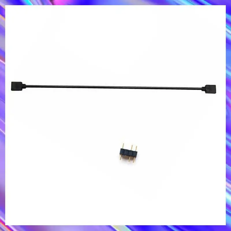 

3X 5V 3-Pin Extension Cable For Computer Motherboard Hub Cable Connection Extension ARGB Splitter, Black