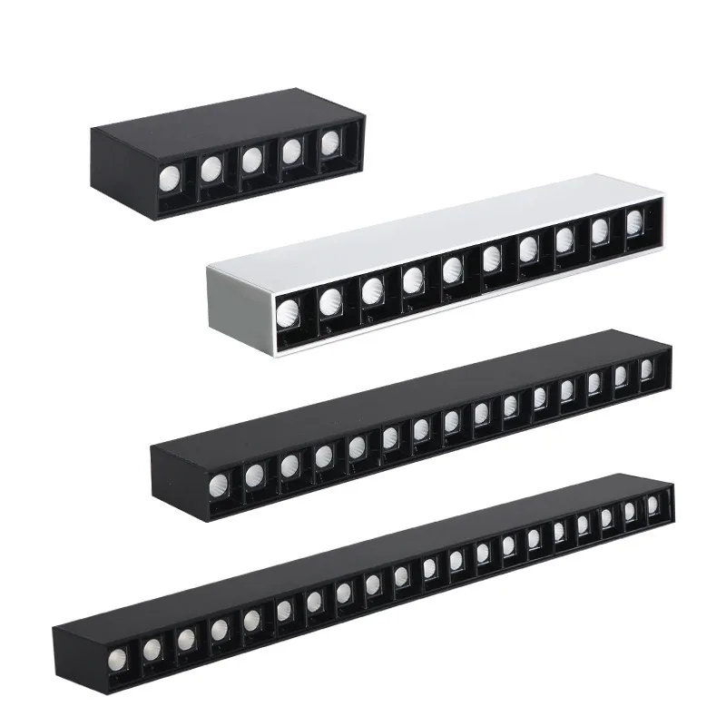 Spot Lumineux LED à Intensité Réglable de 10W, 20W, 30W et 40W, Barre Lumineuse Linéaire Créative, Longue Bande, Éclairage de Salon, de Couloir,