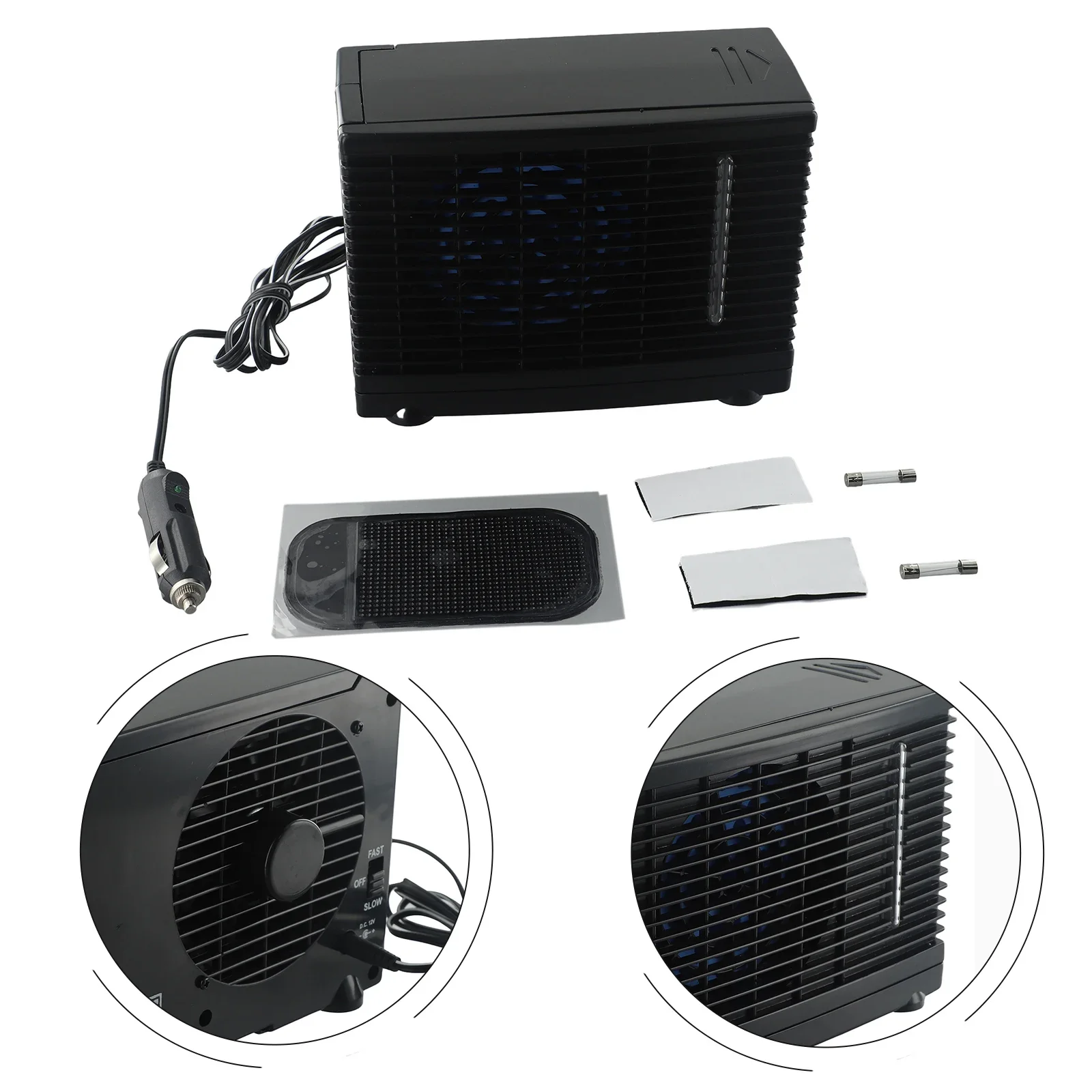 

Cooling Fan Refreshing and Cool! 12V Air Conditioner Portable Home & Car Cooler Cooling Fan with Water Ice Effect