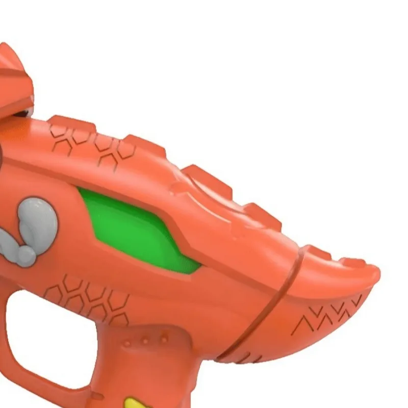 Red Dinosaur Gun Ball 10 Pieces Kids Toy Soft Foam Balls Safe Play Dinosaur Shooting Game