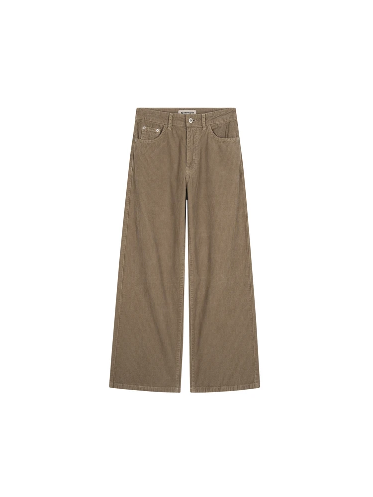 

American Sle Khaki Corduroy Loose Wide Leg Pants Simple Casual Trousers for Couples Breathable Cotton Straight Cut Pants
