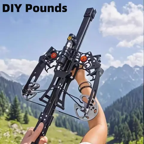 New DIY Mini 40-Shot High-power Compound Bow Outdoor 20-70lbs Adjustable Composite Bow All-Metal Crossbow and Accessories