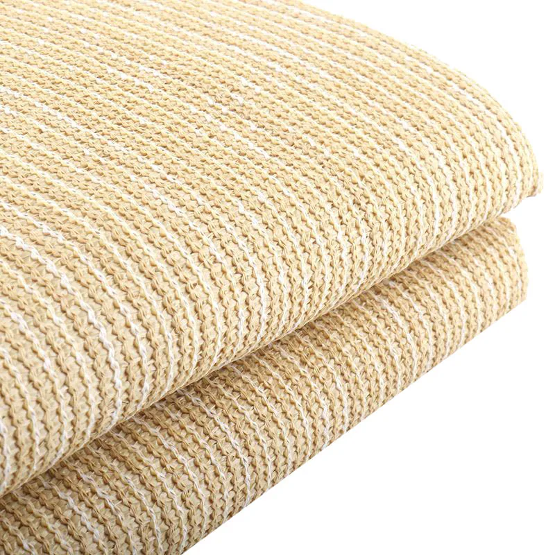 Thicken Beige HDPE Anti-UV Sun Shade Net Home Garden Hotel Balcony Safety Fence Privacy Screen Canopy Shade Sails