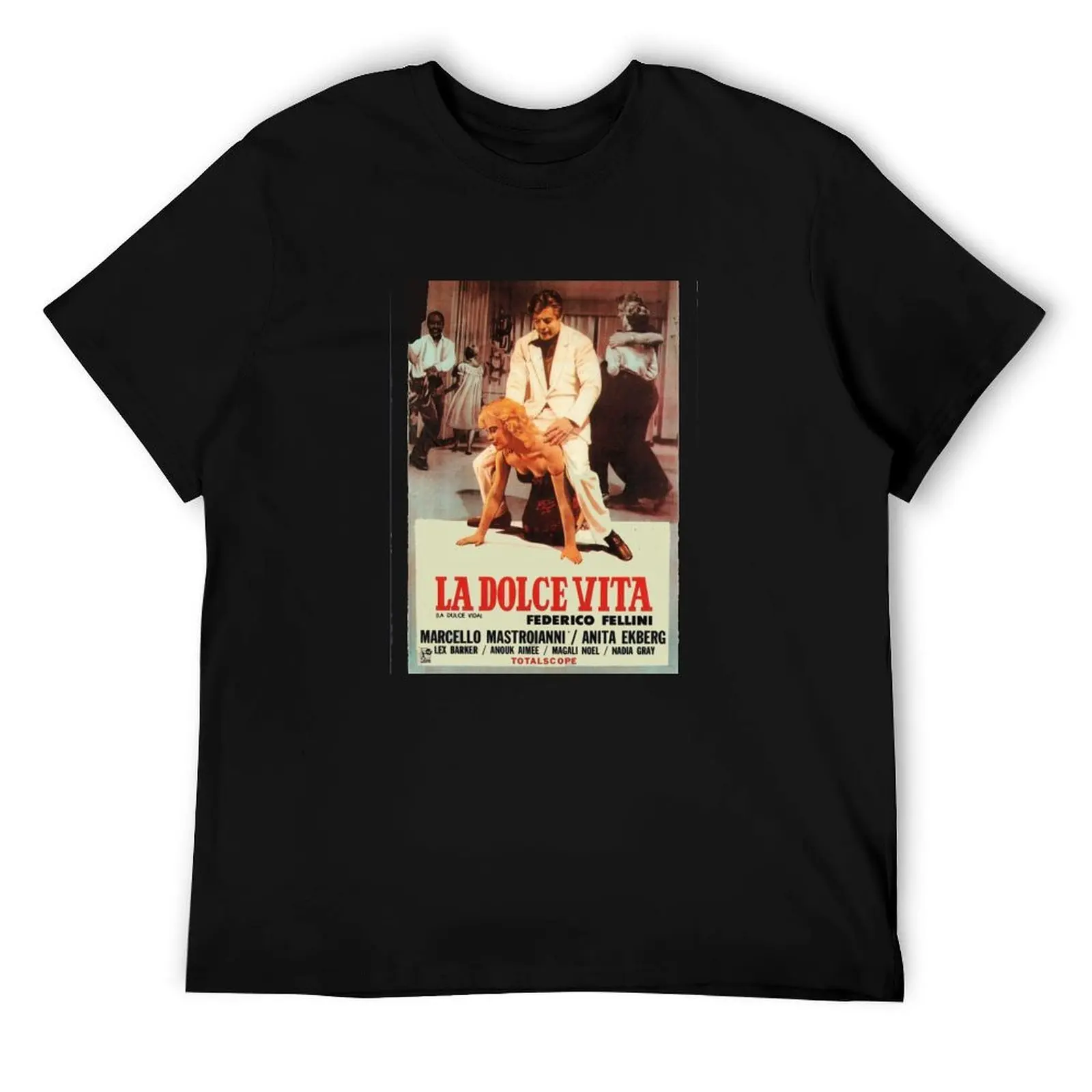 

LA DOLCE VITA MOVIE FILM AESTHETIC TRAILER FEDERICO FELLINI T-Shirt g man t shirts for men man t shirts graphic T-Shirt