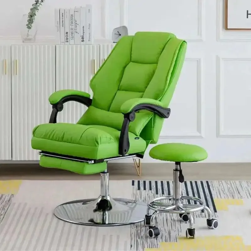 Silla plegable De lujo para barbería, Silla De cuero moderna portátil, Protector De piernas, Silla De Barbero, muebles comerciales