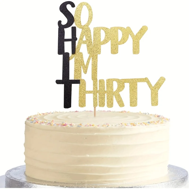 Ma décoration de gâteau pour mon 30e anniversaire est idéale pour créer une merveilleuse ambiance festive. Quel que soit le sexe, toute personne,