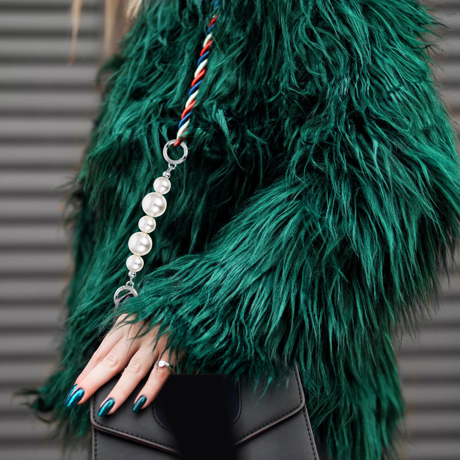 1 Buah Tali Tas Mutiara Imitasi Berkualitas Tinggi untuk Pengganti Pegangan Tas DIY, Aksesori Tas, Pegangan Tas