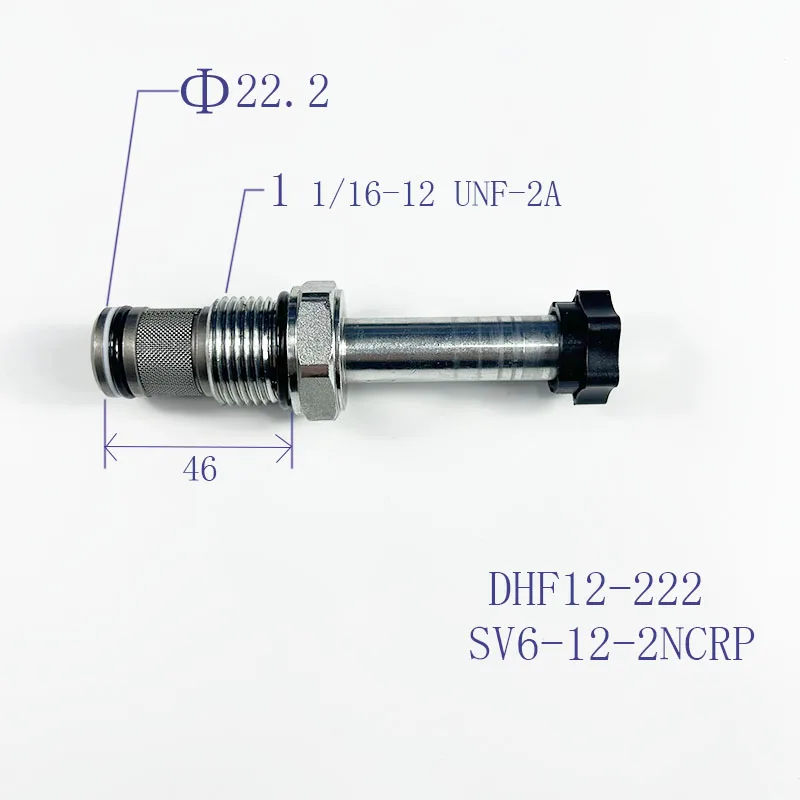 

Two Position Two-way Hydraulic Threaded Plug-in Normally Closed Solenoid Valve DHF12-222/SV6-12-2NCRP