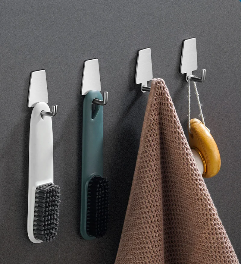 Stainless Steel Punch free pine hook Wall Coat Rack Key Holder Rack Towel Hooks Clothes Rack Hanging Hooks Bathroom Accessories