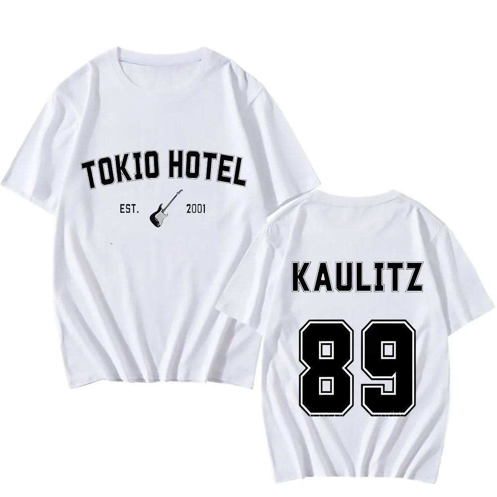 Tokyo Hotel Rock Band Print T Shirt Street Casual Summer Short Sleeve All-purpose T-shirt for Women and Men Clothes Punk Tees