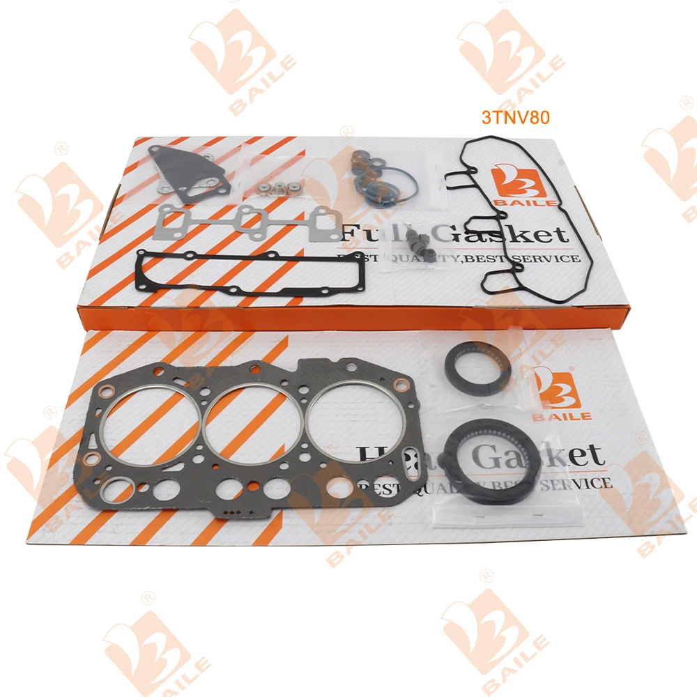 3TNV80 Full Gasket Kit For Yanmar Engine Overhaul Rebuild Kit