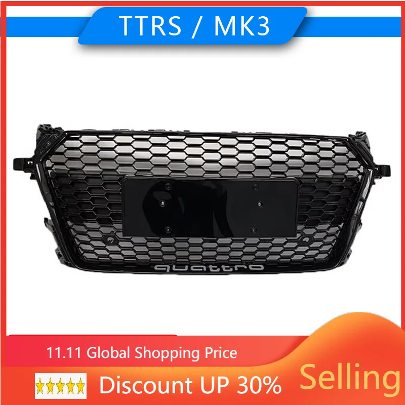 Car Front Bumper Grille Grill For  Audi TT MK3 TTRS 2015-2017 Hot Rod Auto Salon upgrade