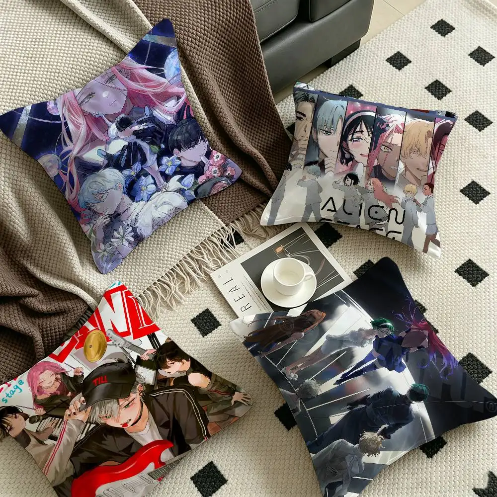 Anime A-Alien stage Cushion Cover Car Throw Pillow Case For Sofa Car Christmas Gift 40x40cm 45x45cm