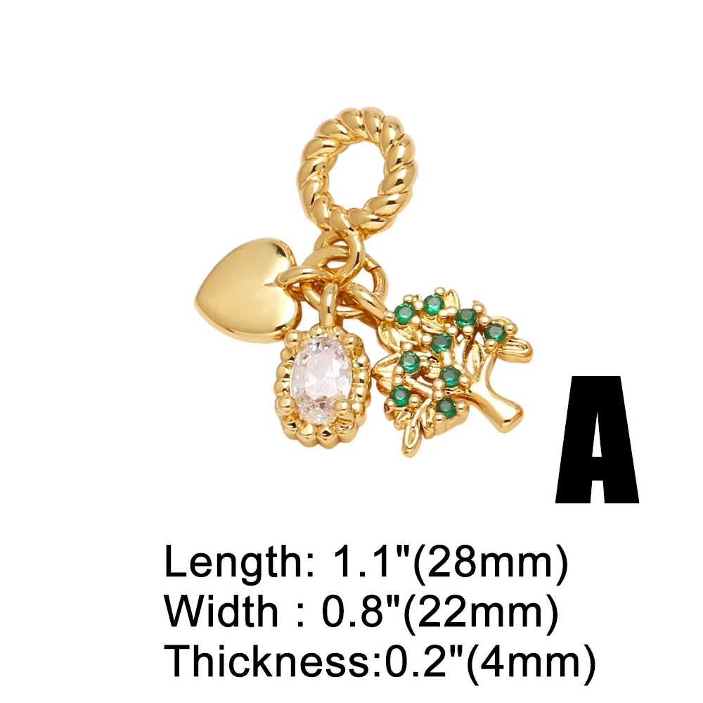 OCESRIO Enamel World Travel Pendant for Necklaces Copper Gold Plated Paris Landmark Life Tree Jewelry Making Component pdtb749