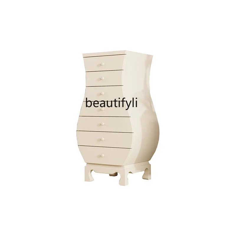 

S American-Style Solid Wood Drawer Curio Cabinet Side Cabinet Locker Bedside Table Drawer Chest of Drawers furniture