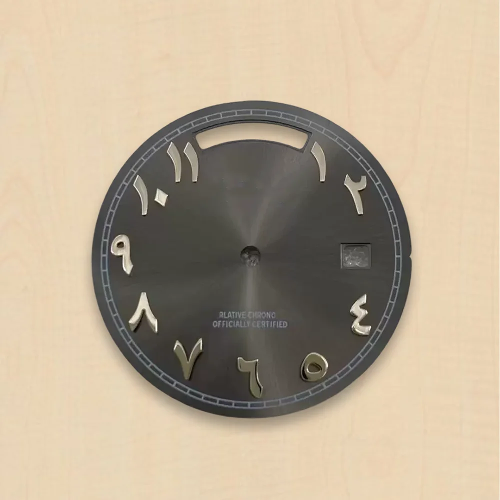 Day And Date Arab numerals Dial 31mm S Dial Suitable For 8285 Movement Sunburst Dial 31MM 8285 Watch Modification Accessories