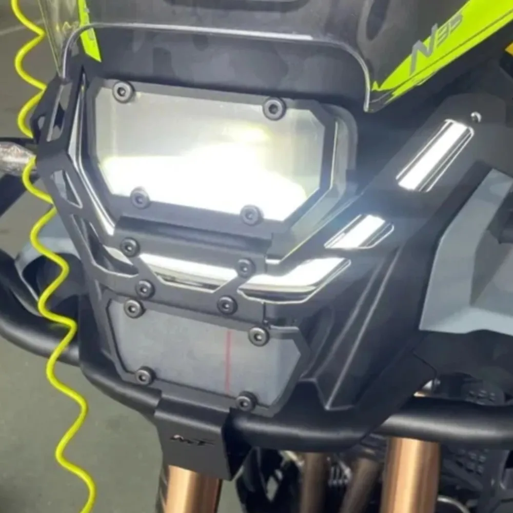 450MT Transparent Headlamp Light Protection Cover For CFMOTO CF MOTO 450 MT 2024 2025 2026 Headlight Grille Guard Protector