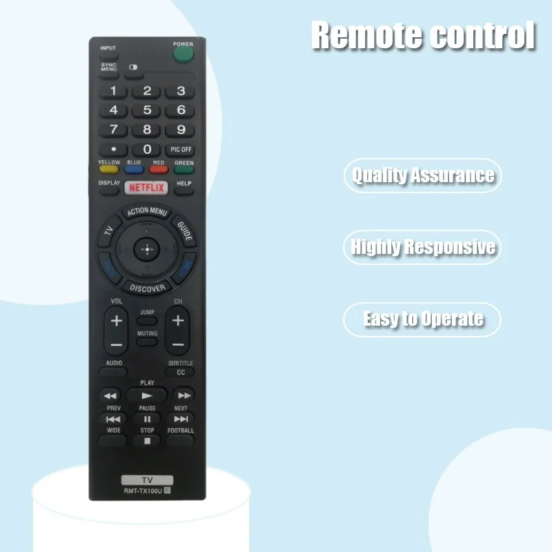 Replacement RMT-TX100U Remote Sony for Sony Bravia TV RMT-TX100U XBR-49X830C,XBR-55X900C, XBR-75X850C, XBR-65X930C, XBR-65X900C,