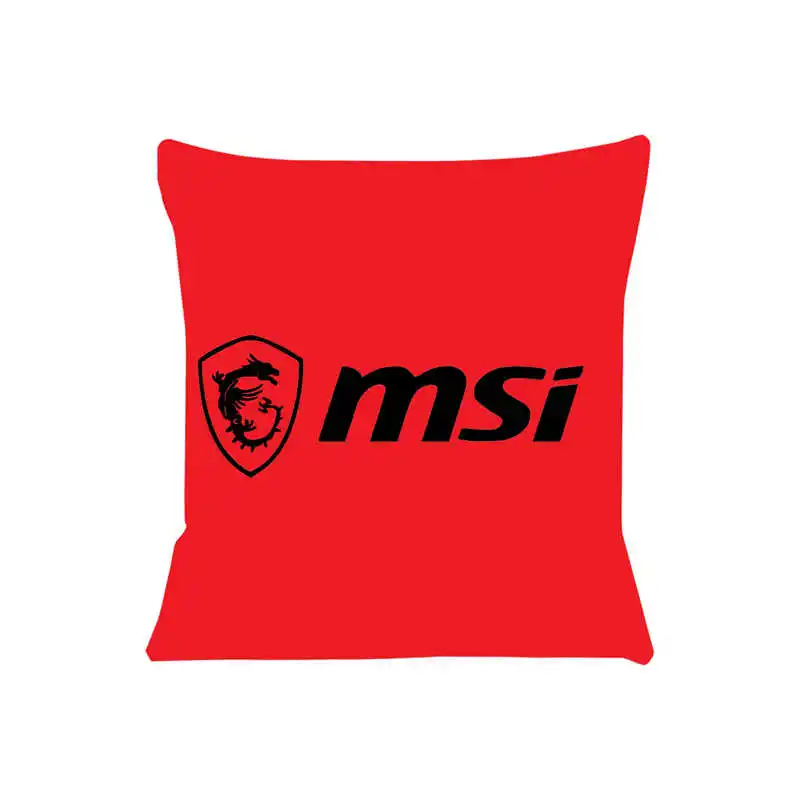 Msi Gaming Cushion Cover for Sofa Pillow Case Cover Seat Car Throw Pillowcase 45X45cm For Home Decorative SJ-770