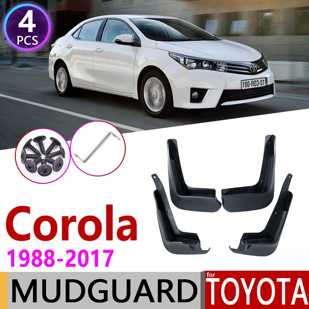 for Toyota Corolla Altis E90 E100 E120 E130 E140 E170 1988~2017 Auto Fender Mud Guard Splash Flaps Mudguards Car Accessories