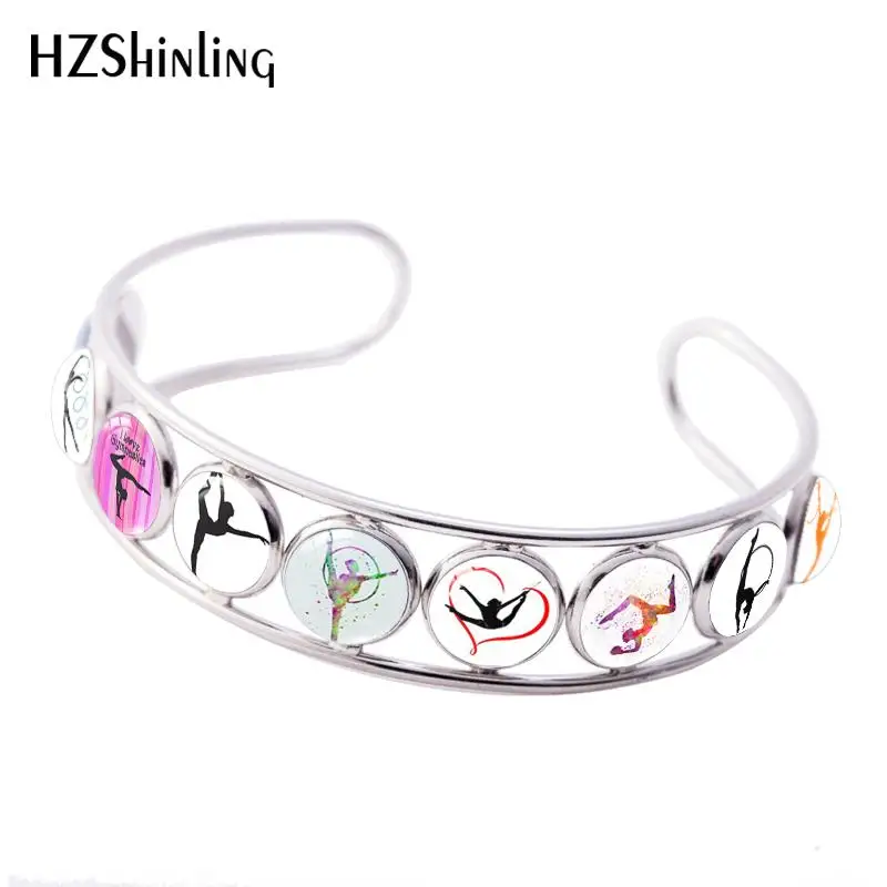 2019 nueva pulsera de gimnasia rítmica amor gimnasia rítmica pulseras ajustables clase cabujón foto joyería