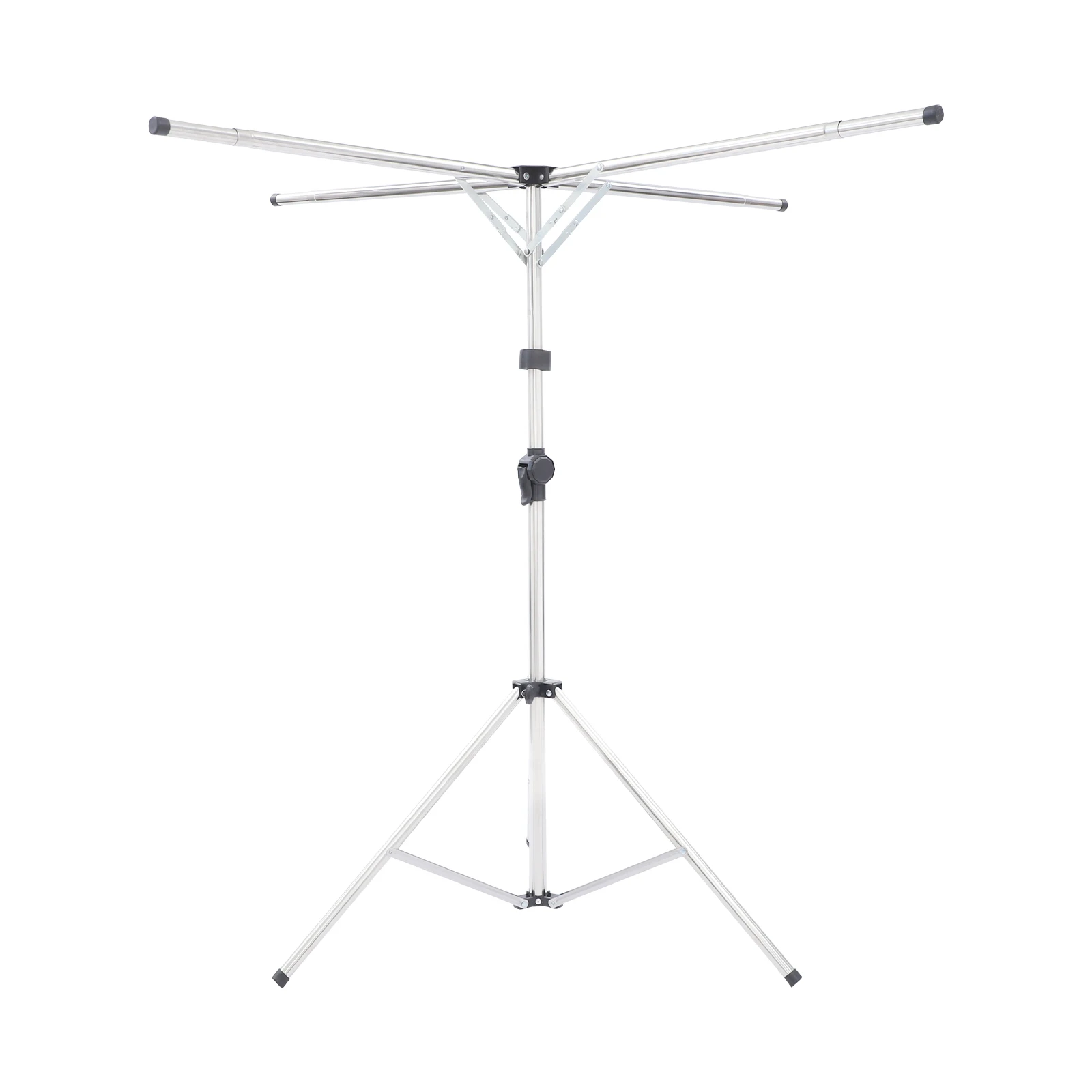 

X-Shaped Adjustable Clothes Drying Rack Stainless Steel Foldable Laundry Stand Heavy Duty for Balcony Indoor Outdoor