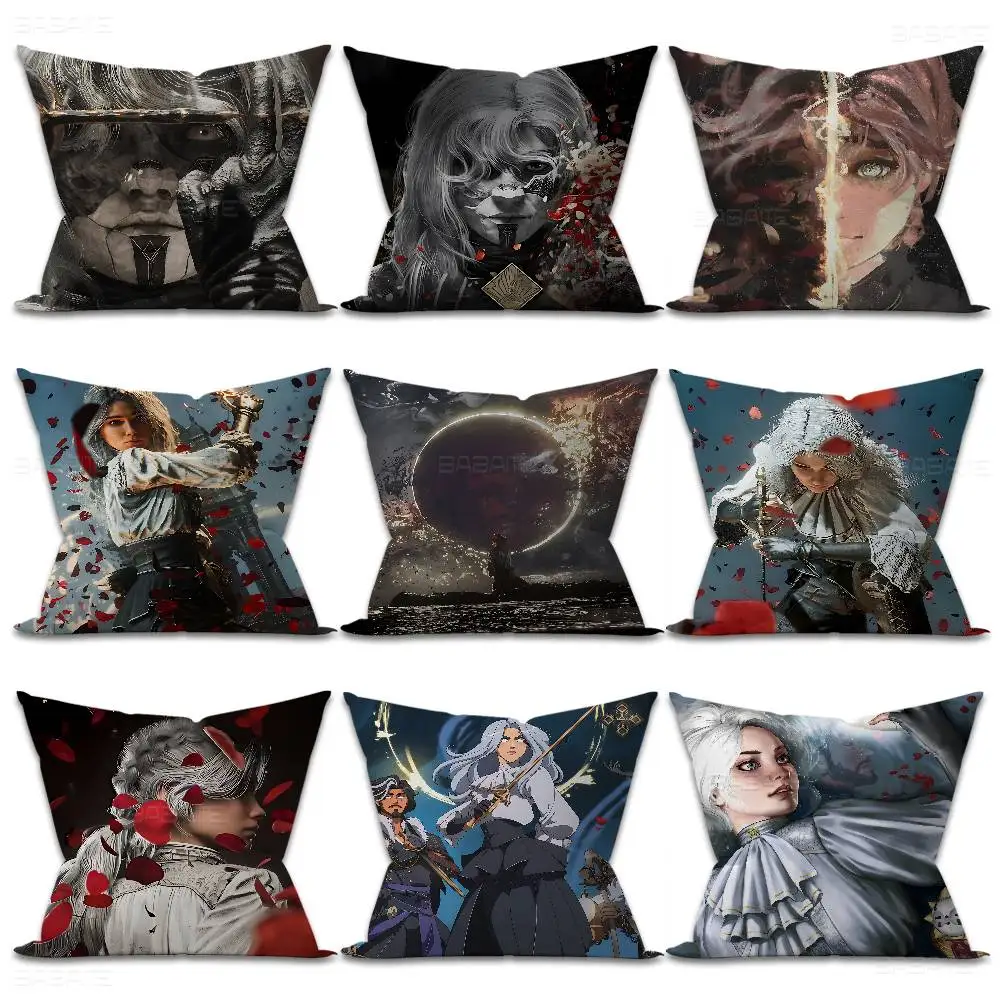 Game C-Clair O-Obscur E-Expedition 33 Pillow Cushion Cover Pillowcase Living Room Sofa Home Decor Customized