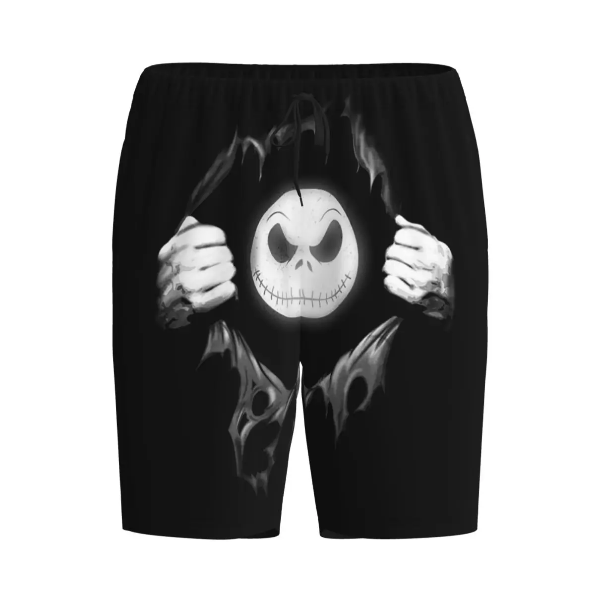 مخصص هالوين الكرتون الجمجمة جاك بيجامة قيعان الرجال تيم بيرتون عيد الميلاد فيلم الرعب صالة النوم السراويل تمتد ملابس خاصة