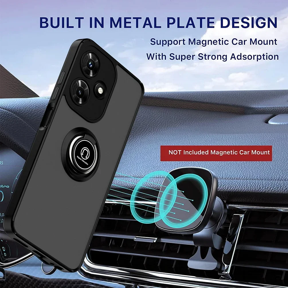 Rotatable bracket Phone case for Infinix Hot 30 Play NFC 30i HOT 20 20s 12 Pro 12i 11 11S 10 Play Car Holder Finger Ring Cover