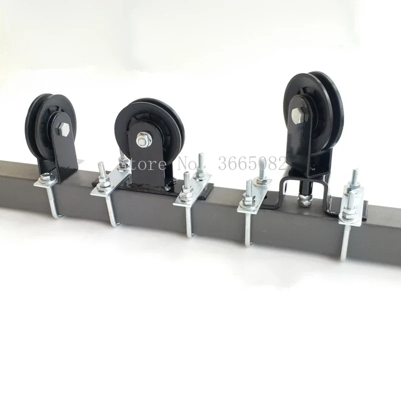Gym Home Silent Pulley DIY Pulley Cable Equipment for Square Tube Fitness Arm Biceps Triceps Blaster Load for Lifting Workout