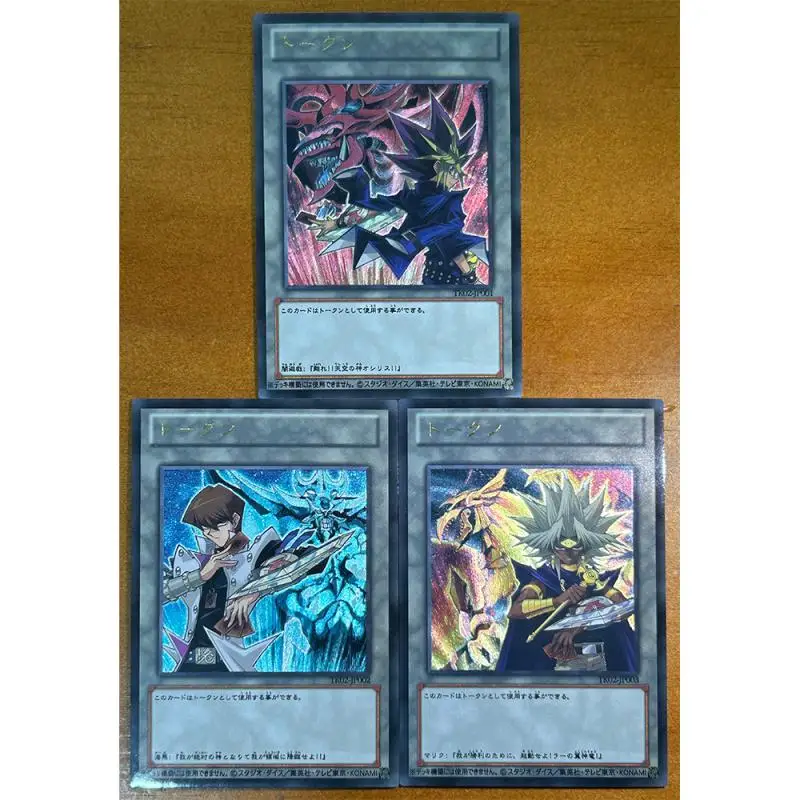 Yu-gi-oh juego de batalla de mesa ACG DIY, juguetes Flash láser para niños, Cartas coleccionables de mago negro para niñas, regalo de cumpleaños de Anime