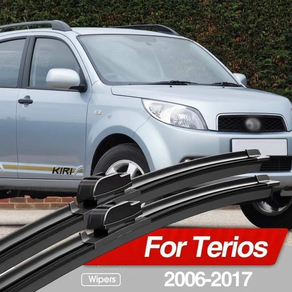 

Для Daihatsu Terios 2006-2017: Комплект из 2 щеток стеклоочистителя лобового стекла, аксессуары для окон 2007, 2009, 2012, 2014, 2015 годов