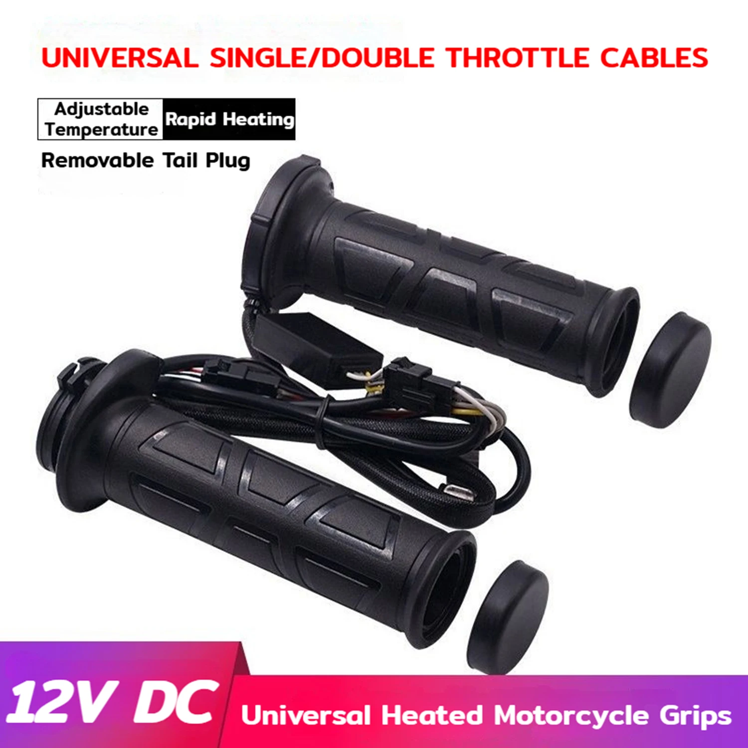 Motorcycle Heated Grips Universal 7/8