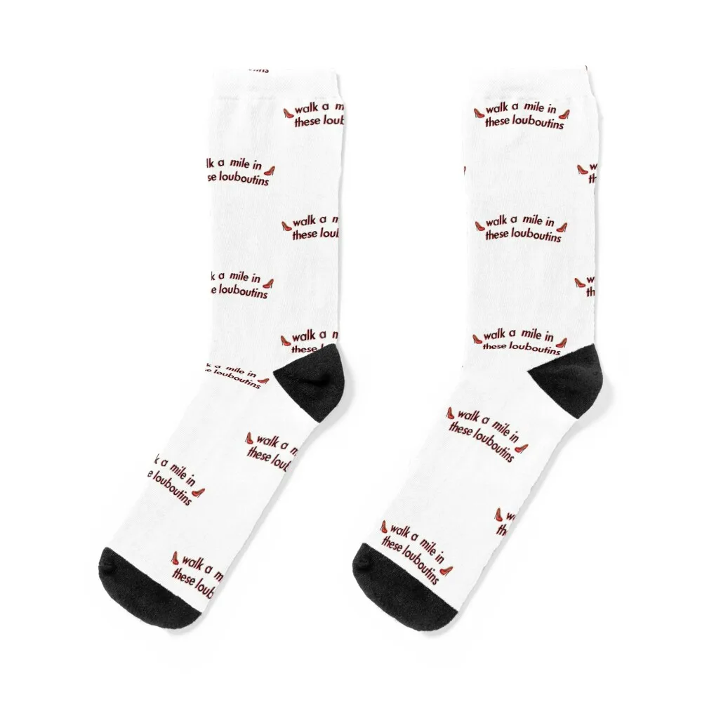 

walk a mile in these louboutins. Socks tennis Lots custom sports Non-slip Men's Socks Luxury Women's