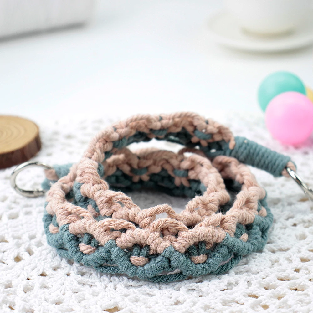 Macrame Kit Diagonal Half Hitch Phone Lanyard DIY Material Pack Polyester Handmade Craft Gift for Beginners Key Bag Camera Strap view 4