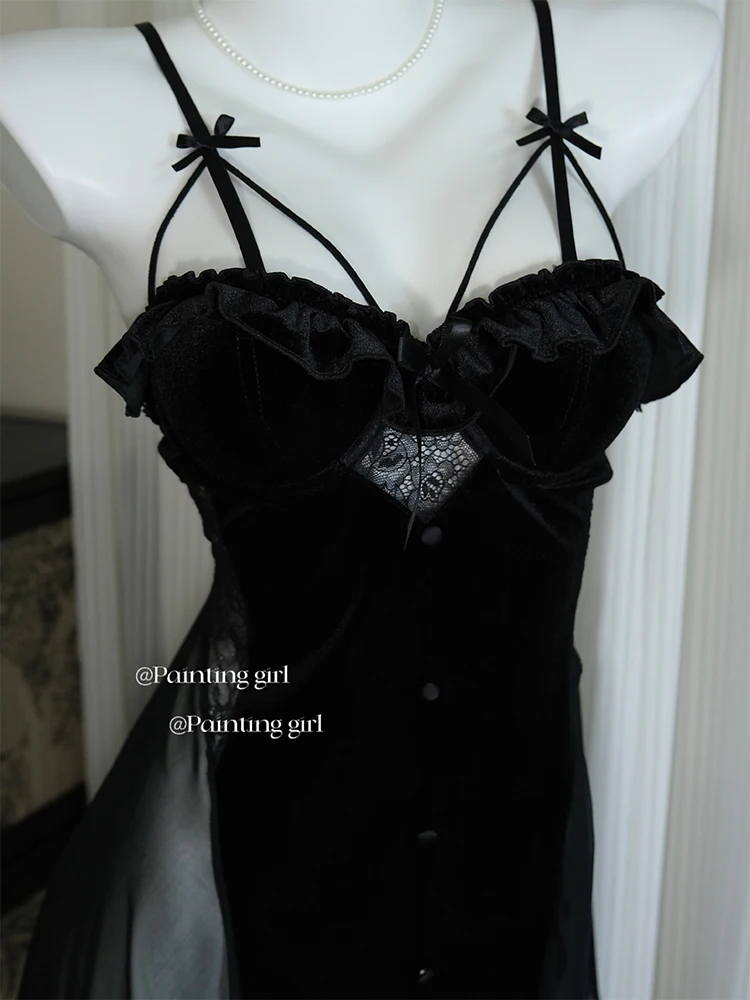 meaning of black dress 1970's Vintage Victoria Secret Lingerie Teddy Playsuit Black Lace