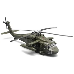 F64-3 Simulation Fighter Model Collection-grade Decoration,Black Hawk Gunship Alloy Military Model