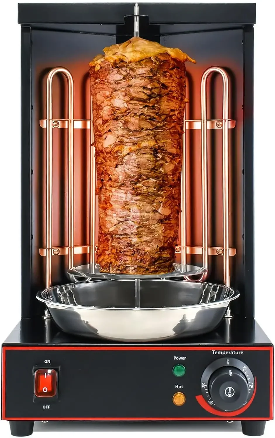 Rotisserie Shawarma Broiler Kebab Grill Machine Rotating Grill With Temperature Chime,(Patented Product)