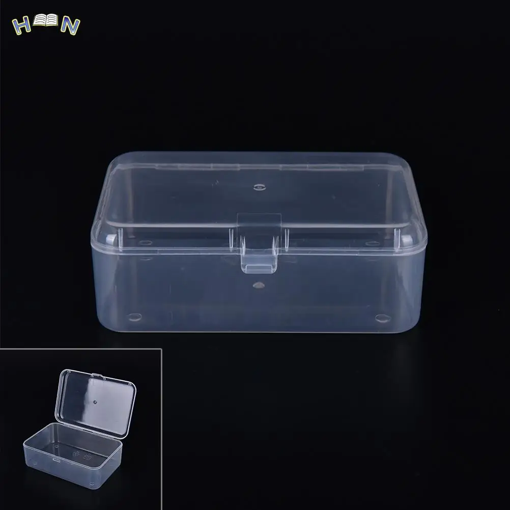 Plastic Transparent Stationery Holder Storage Box for Cosmetics Jewelry Collection Parts Element Small Case Organization Display