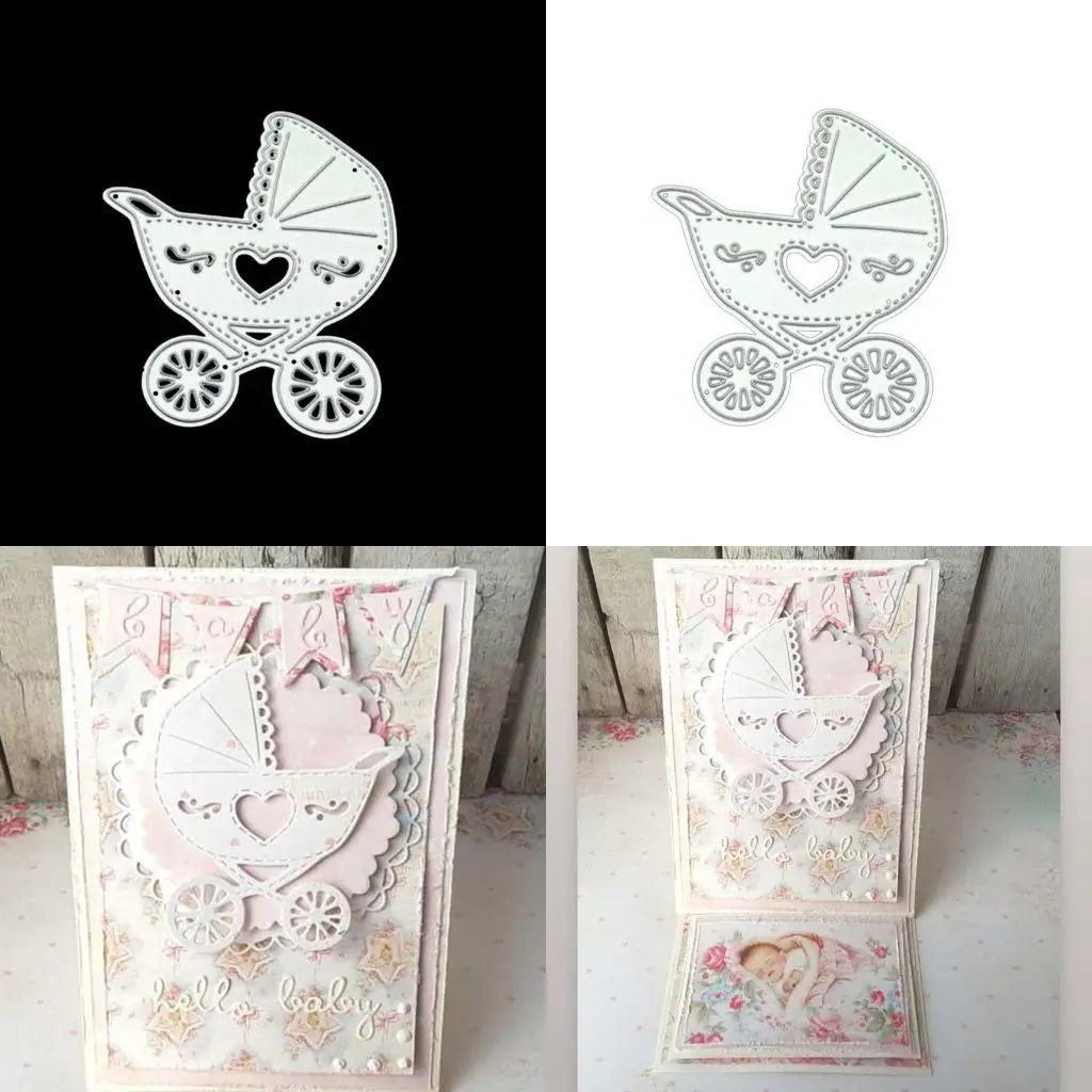 Baby Carriage Stroller DIY Metal Cutting Dies Stencil Scrapbooking Photo Album Stamp Paper Card Crafts Decoration high quality