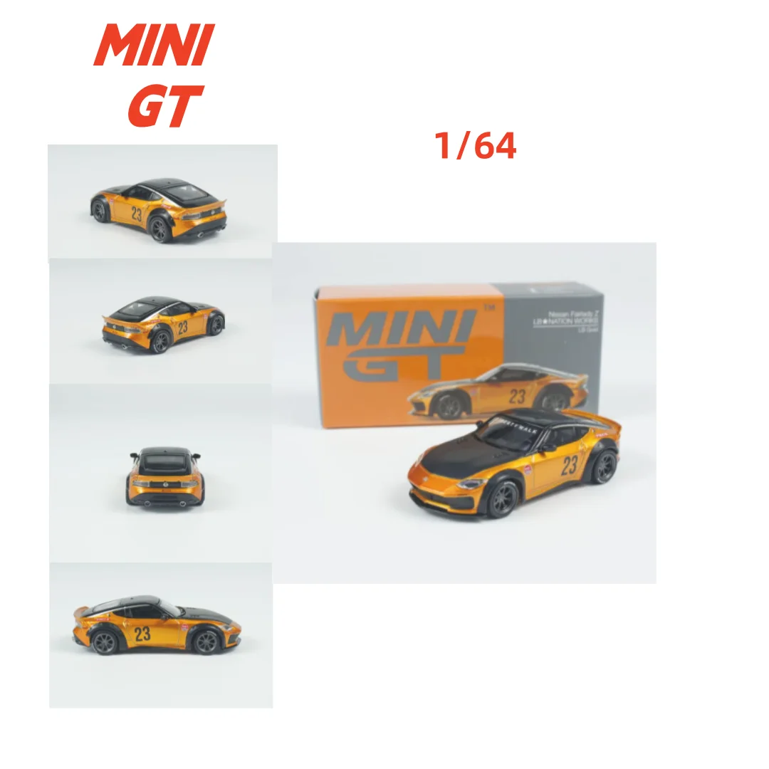 

MINIGT 1:64 Nissan, Nissan Z LB Gold, Emulation Alloy Car Model #782