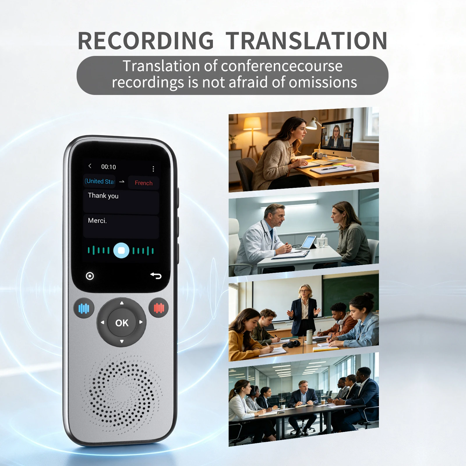 Handheld Touch-Screen AI Translator,148 Languages Real-Time Voice Photo Translation with ChatGPT for Overseas Trips & Business