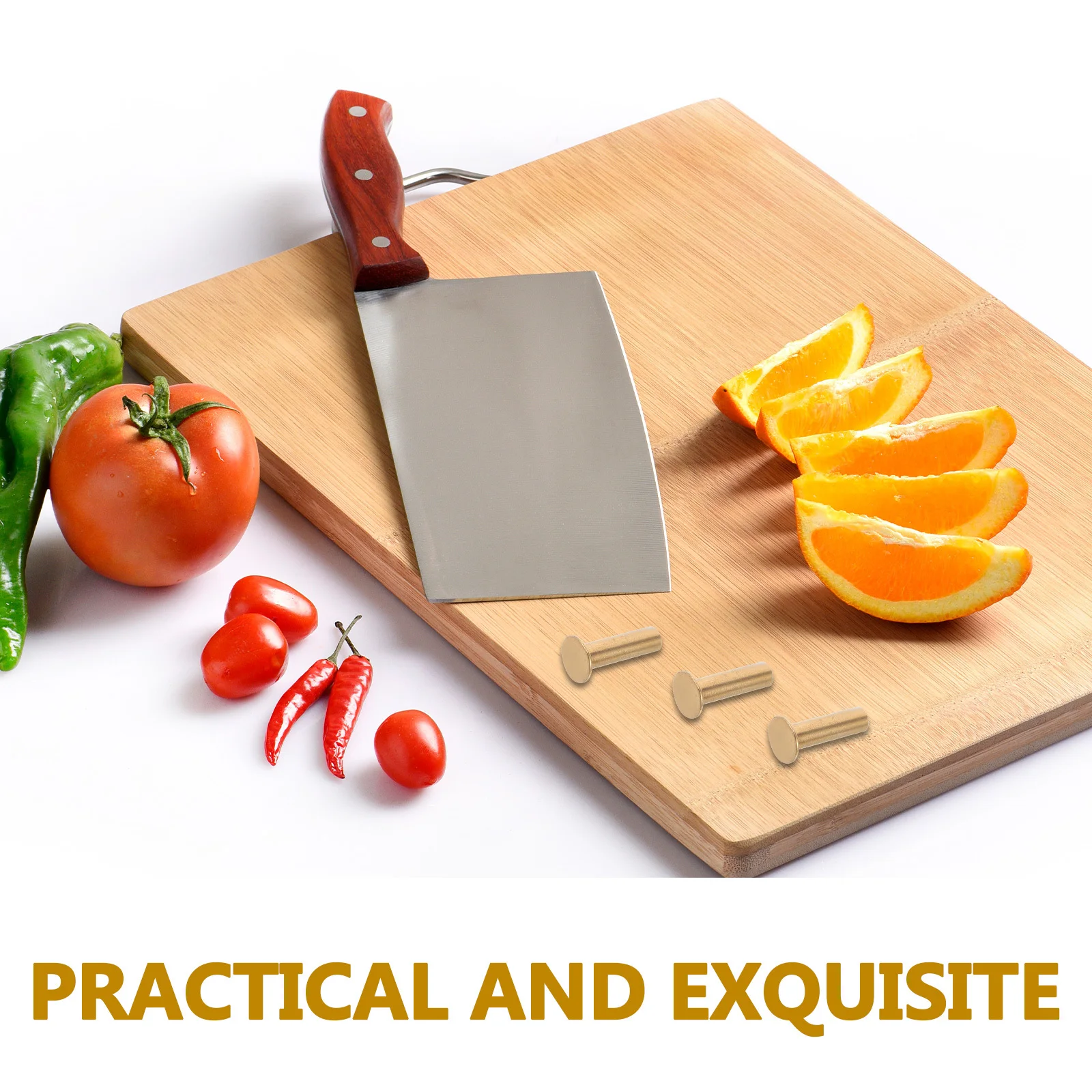 

14 Pairs Copper Knife Handle Rivets For Cutlery Repair Diy Handle Fastening Kit Kitchen Tool Hardware Pins