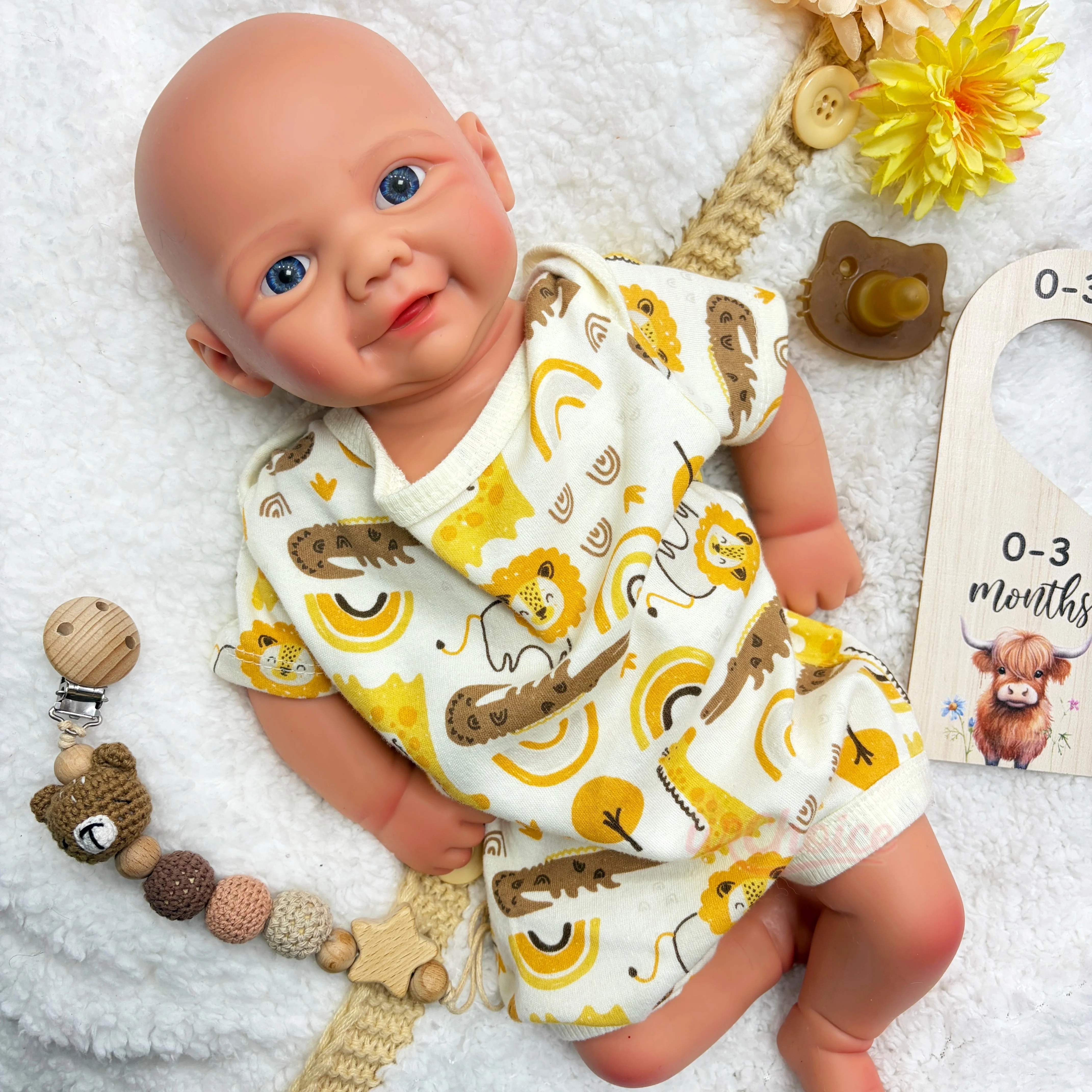17inch Boy&Girl Pure Silicone Reborn Doll Weighted Body Realistic Baby for Nurse Training & Education Institutions