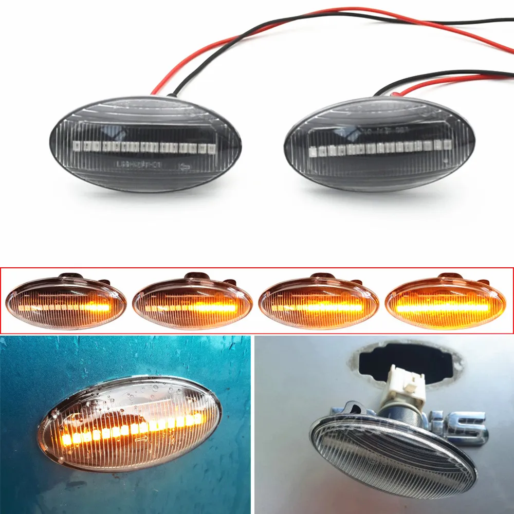 For Suzuki Swift MZ EZ FZ Vitara Jimny Splash Grand APV Arena Alto SX4 LED Dynamic Blinker Side Marker Turn Signal Lights Lamp