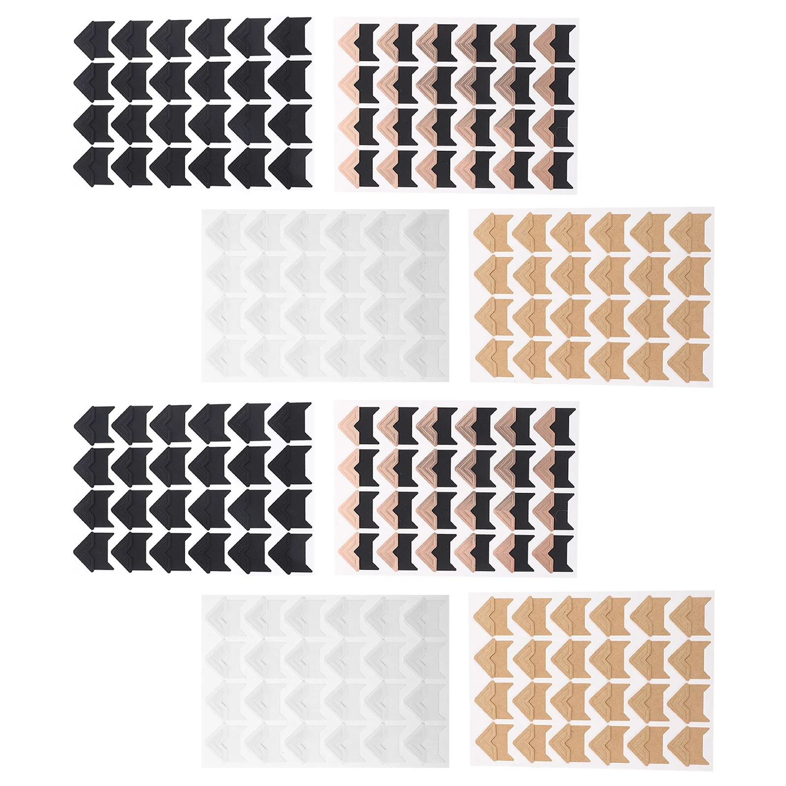 

192Pcs Self Adhesive Photo Corners Stickers Scrapbook Supplies Classic Retro Style Picture Mounting Corners for Albums Diaries