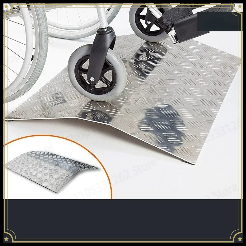 Portable Aluminum Wheelchair Ramp, Threshold Doorway Step Ramp for Electric Mobility Scooter, Home Accessibility Ramp