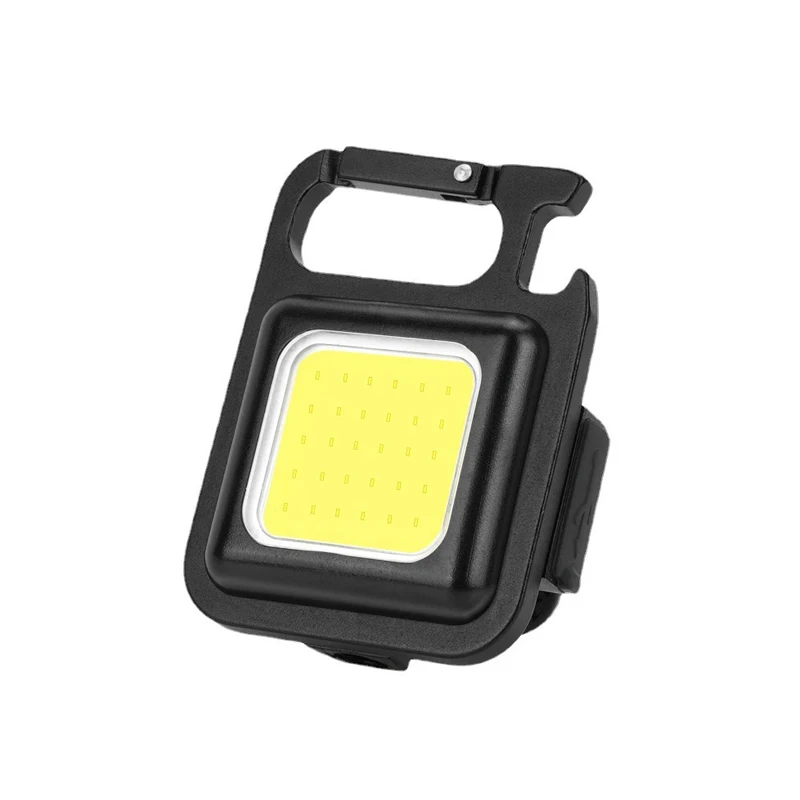 Multi-functional outdoor camping new mini high-light self-defense key chain working light usb charging auto repair searchlight