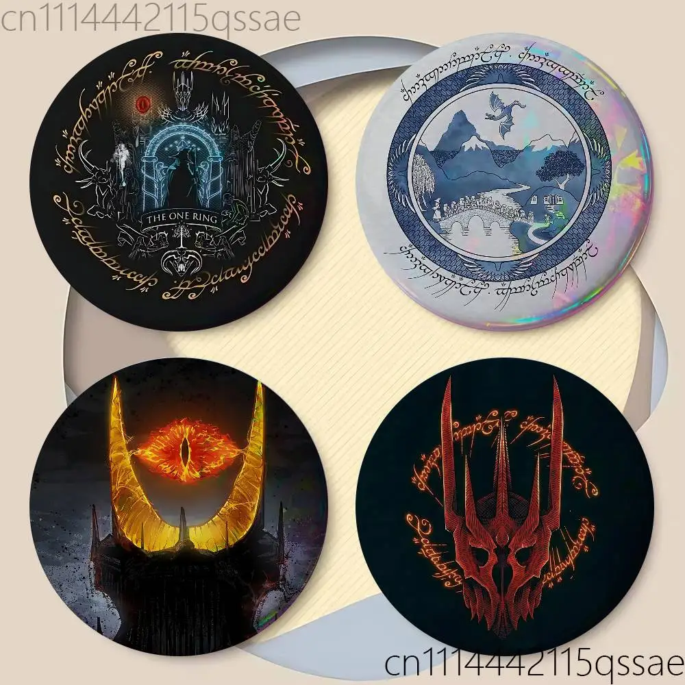 L-Lord of the R-RingES 25mm 75mm 44mm 58mm 32m Brooches Badges Pins for Accessories