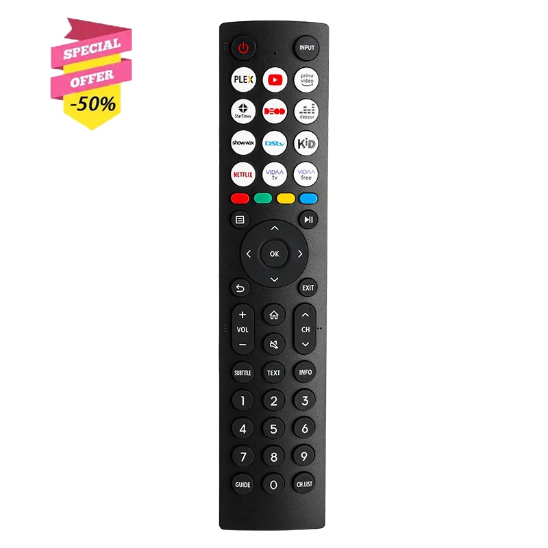 EN2J36H Remote Control For Hisense Smart TV VIDAA LCD LED TV 55E7HQ 50E77HQ 55E77HQ 55U8HQ 65U7HQ 65U8HQ 55U8HAU 65U8HAU 75U8HAU